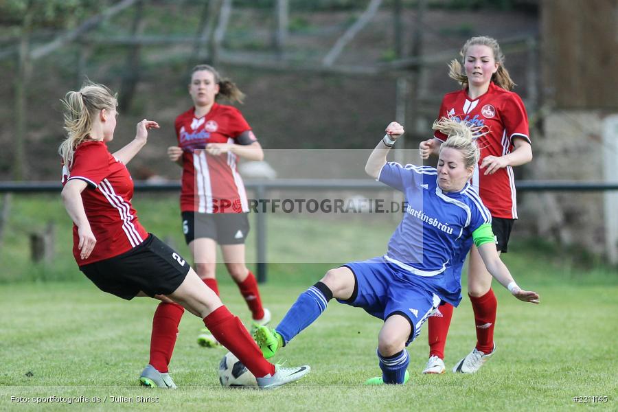 Patricia Schreml, Marie Theres Franz, 21.04.2018, Landesliga Nordwest Frauen, 1. FC Nürnberg II, FC Karsbach - Bild-ID: 2211145 Patricia Schreml, Marie Theres Franz, 21.04.2018, Landesliga Nordwest Frauen, 1. FC Nürnberg II, FC Karsbach - Bild-ID: 2211145
