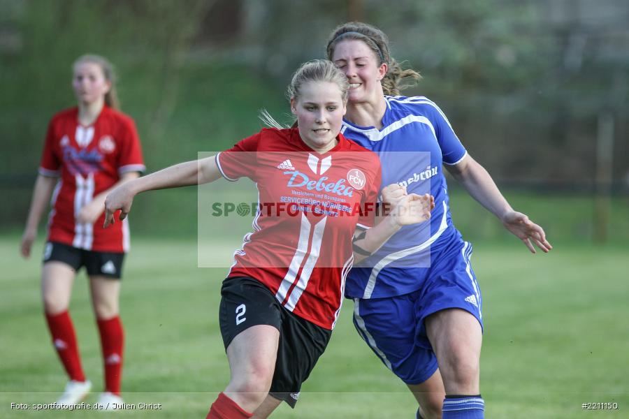Pauline Kleinhenz, Patricia Schreml, 21.04.2018, Landesliga Nordwest Frauen, 1. FC Nürnberg II, FC Karsbach - Bild-ID: 2211150 Pauline Kleinhenz, Patricia Schreml, 21.04.2018, Landesliga Nordwest Frauen, 1. FC Nürnberg II, FC Karsbach - Bild-ID: 2211150