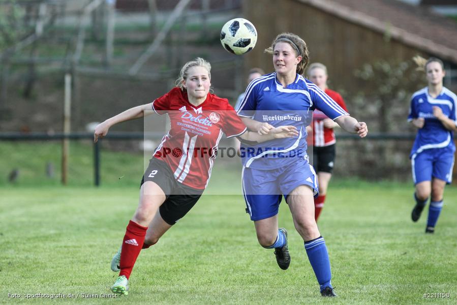 Pauline Kleinhenz, Patricia Schreml, 21.04.2018, Landesliga Nordwest Frauen, 1. FC Nürnberg II, FC Karsbach - Bild-ID: 2211158 Pauline Kleinhenz, Patricia Schreml, 21.04.2018, Landesliga Nordwest Frauen, 1. FC Nürnberg II, FC Karsbach - Bild-ID: 2211158