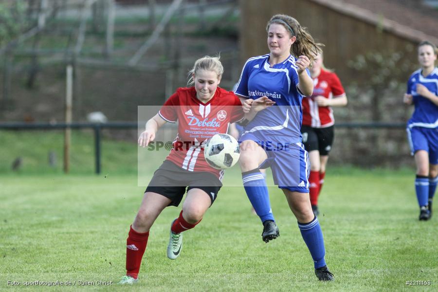 Pauline Kleinhenz, Patricia Schreml, 21.04.2018, Landesliga Nordwest Frauen, 1. FC Nürnberg II, FC Karsbach - Bild-ID: 2211163 Pauline Kleinhenz, Patricia Schreml, 21.04.2018, Landesliga Nordwest Frauen, 1. FC Nürnberg II, FC Karsbach - Bild-ID: 2211163