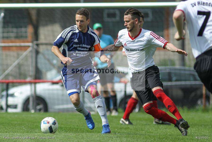 Nico Filippi, Danny Lengler, 22.04.2018, Kreisklasse Würzburg, SV Rieneck, SG Burgsinn - Bild-ID: 2211302 Nico Filippi, Danny Lengler, 22.04.2018, Kreisklasse Würzburg, SV Rieneck, SG Burgsinn - Bild-ID: 2211302