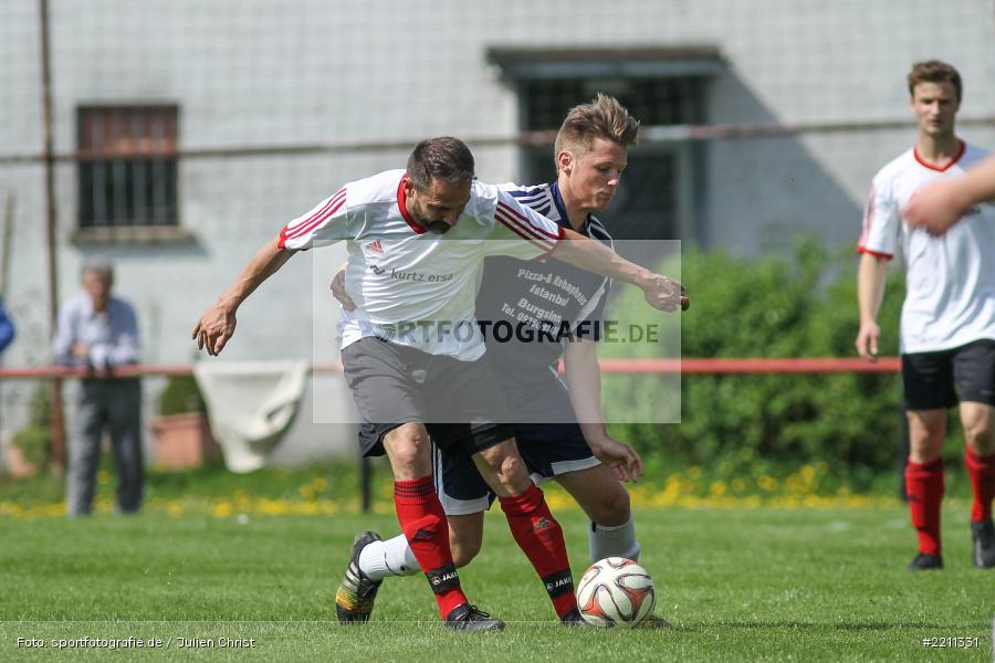 Michael Siegmann, Philip Hans Sachs, 22.04.2018, Kreisklasse Würzburg, SV Rieneck, SG Burgsinn - Bild-ID: 2211331