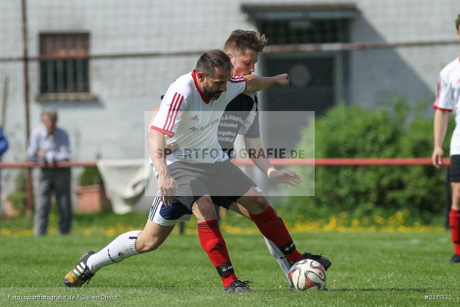 Michael Siegmann, Philip Hans Sachs, 22.04.2018, Kreisklasse Würzburg, SV Rieneck, SG Burgsinn - Bild-ID: 2211332