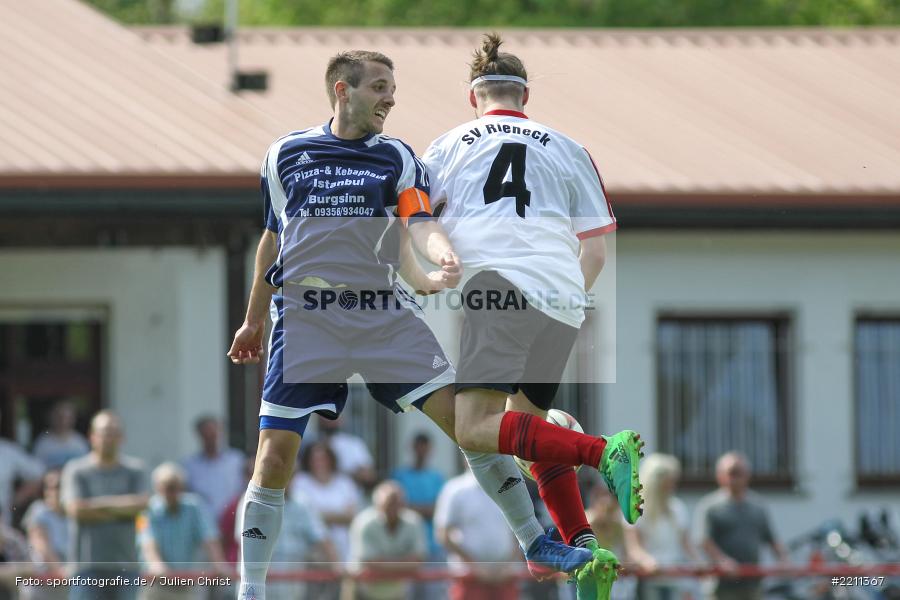 Nico Filippi, David Rausch, 22.04.2018, Kreisklasse Würzburg, SV Rieneck, SG Burgsinn - Bild-ID: 2211367