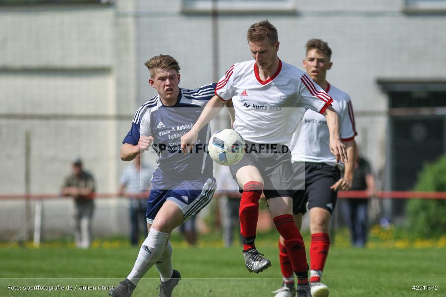 Benedikt Roth, Dennis Gleiß, 22.04.2018, Kreisklasse Würzburg, SV Rieneck, SG Burgsinn - Bild-ID: 2211392