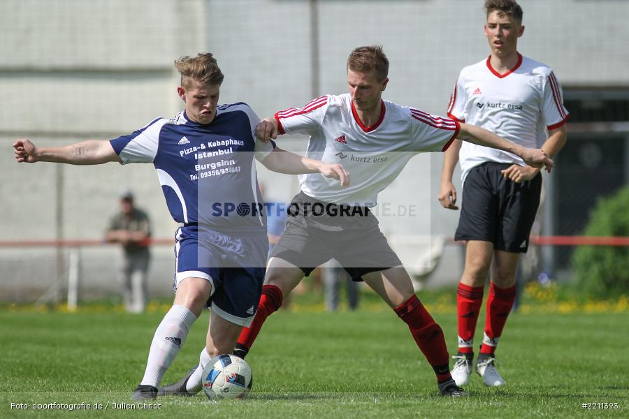 Benedikt Roth, Dennis Gleiß, 22.04.2018, Kreisklasse Würzburg, SV Rieneck, SG Burgsinn - Bild-ID: 2211393