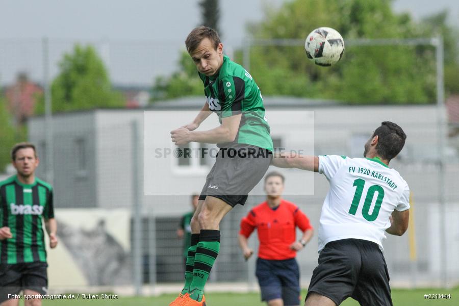 Daniel Meßner, Johan Brahimi, 25.04.2018, Bezirksliga West, TuS 1893 Aschaffenburg-Leider, FV Karlstadt - Bild-ID: 2211444 Daniel Meßner, Johan Brahimi, 25.04.2018, Bezirksliga West, TuS 1893 Aschaffenburg-Leider, FV Karlstadt - Bild-ID: 2211444