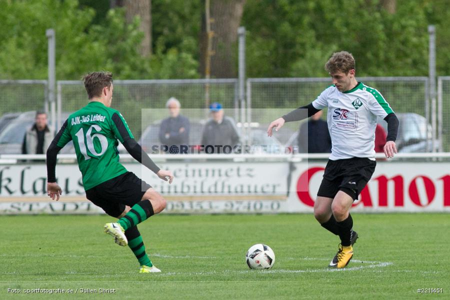 Paul Gogl, Timo Rützel, 25.04.2018, Bezirksliga West, TuS 1893 Aschaffenburg-Leider, FV Karlstadt - Bild-ID: 2211451