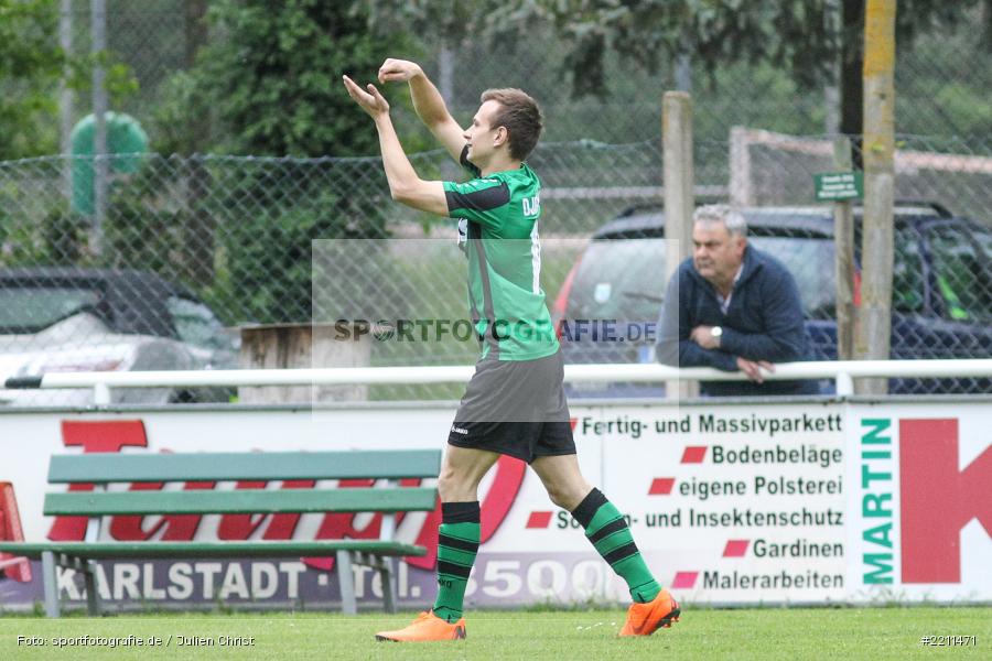 Daniel Meßner, 25.04.2018, Bezirksliga West, TuS 1893 Aschaffenburg-Leider, FV Karlstadt - Bild-ID: 2211471