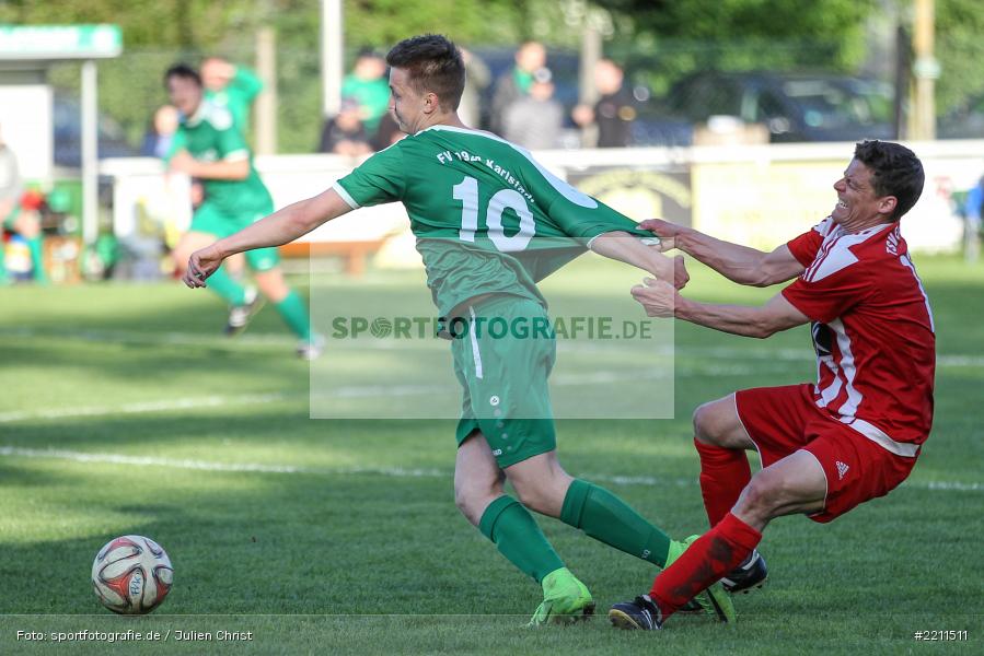 Niklas Scherer, Alexander Flach, 26.04.2018, A-Klasse Würzburg, TSV Erlabrunn, FV Karlstadt II - Bild-ID: 2211511 Niklas Scherer, Alexander Flach, 26.04.2018, A-Klasse Würzburg, TSV Erlabrunn, FV Karlstadt II - Bild-ID: 2211511
