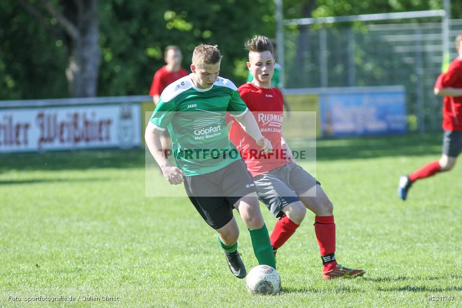 Daniel Mertins, Yannik Horn, 01.05.2018, A-Junioren, (SG) FG Marktbreit-Martinsheim, (SG) FV Karlstadt - Bild-ID: 2211747