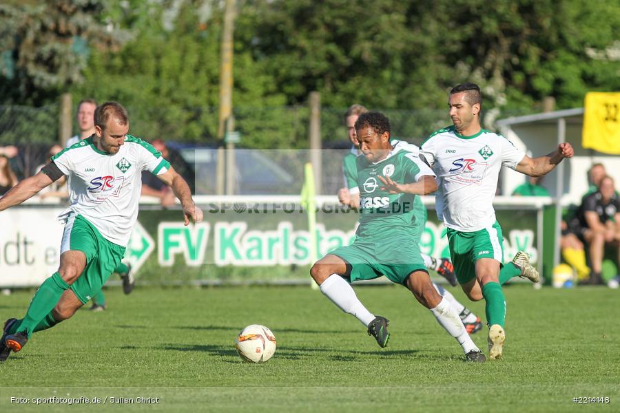Benjamin Eichelmann, Johan Brahimi, Ferdinand Weiß, 09.05.2018, Bezirksliga West, TuS Frammersbach, FV Karlstadt - Bild-ID: 2214148