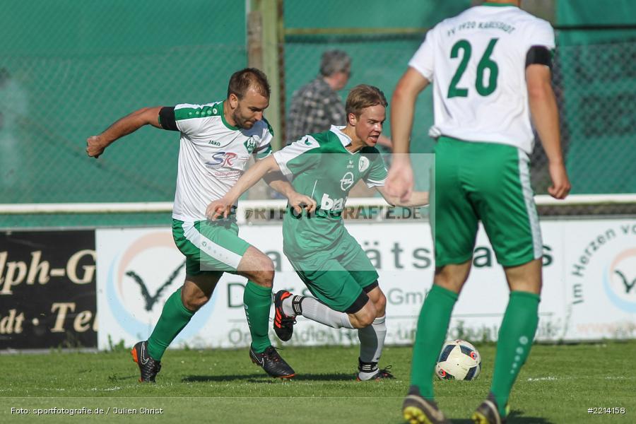 Dominik Bathon, Benjamin Eichelmann, 09.05.2018, Bezirksliga West, TuS Frammersbach, FV Karlstadt - Bild-ID: 2214158