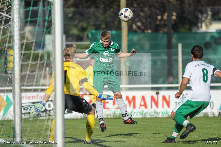 Dominik Bathon, Kai Belz, 09.05.2018, Bezirksliga West, TuS Frammersbach, FV Karlstadt - Bild-ID: 2214173