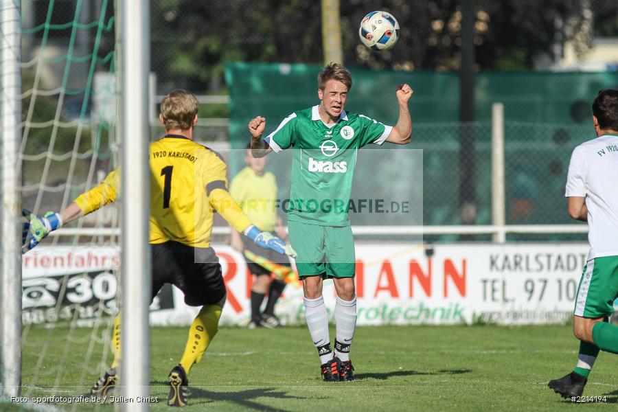 Dominik Bathon, Kai Belz, 09.05.2018, Bezirksliga West, TuS Frammersbach, FV Karlstadt - Bild-ID: 2214194 Dominik Bathon, Kai Belz, 09.05.2018, Bezirksliga West, TuS Frammersbach, FV Karlstadt - Bild-ID: 2214194