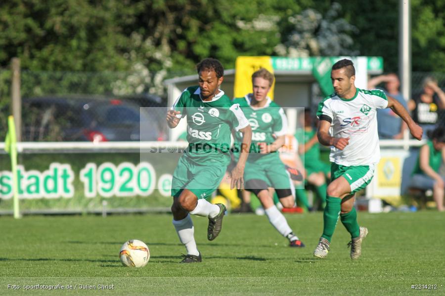 Johan Brahimi, Ferdinand Weiß, 09.05.2018, Bezirksliga West, TuS Frammersbach, FV Karlstadt - Bild-ID: 2214212