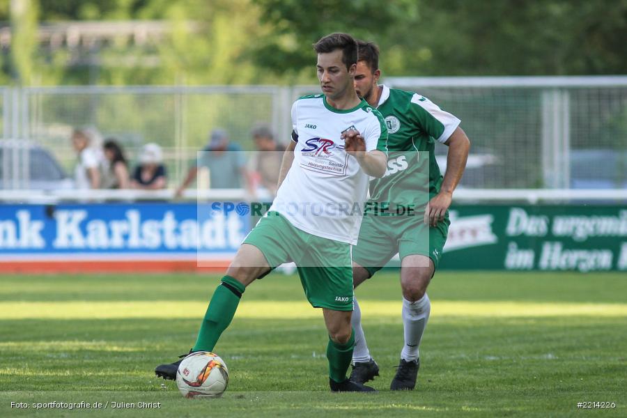Patrick Geiger, Michael Winkler, 09.05.2018, Bezirksliga West, TuS Frammersbach, FV Karlstadt - Bild-ID: 2214226