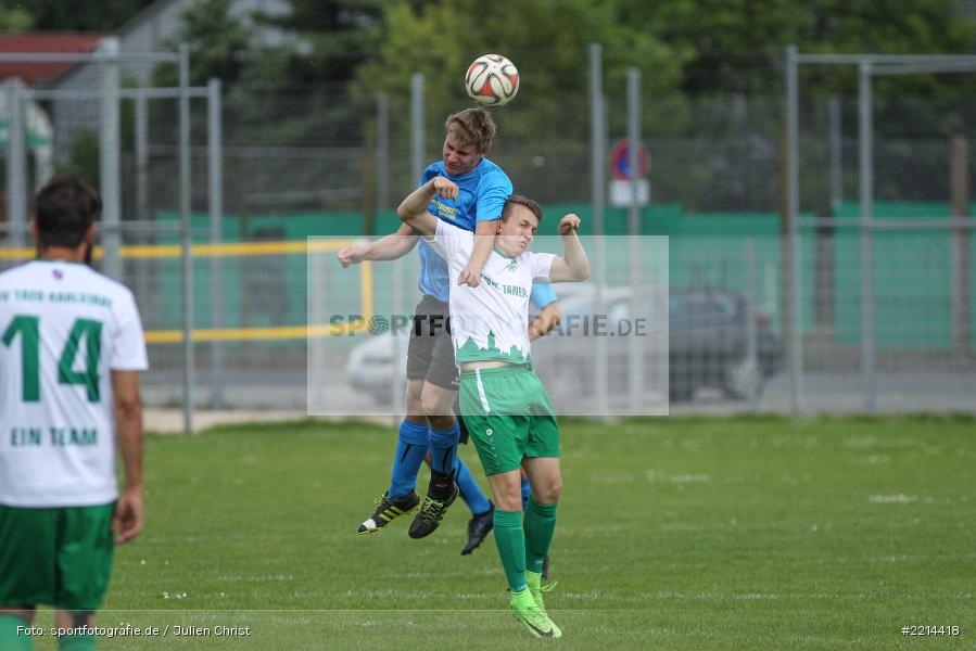 Niklas Scherer, Alex Villwock, A-Klasse Würzburg, 13.05.2018, SG Eußenheim-Gambach, FV Karlstadt II - Bild-ID: 2214418 Niklas Scherer, Alex Villwock, A-Klasse Würzburg, 13.05.2018, SG Eußenheim-Gambach, FV Karlstadt II - Bild-ID: 2214418