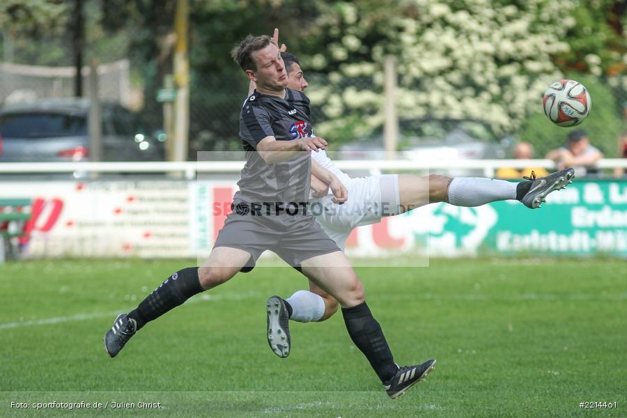 Bastian Schwalbe, Manuel Rumpel, 13.05.2018, Bezirksliga West, FC Viktoria Kahl, FV Karlstadt - Bild-ID: 2214461