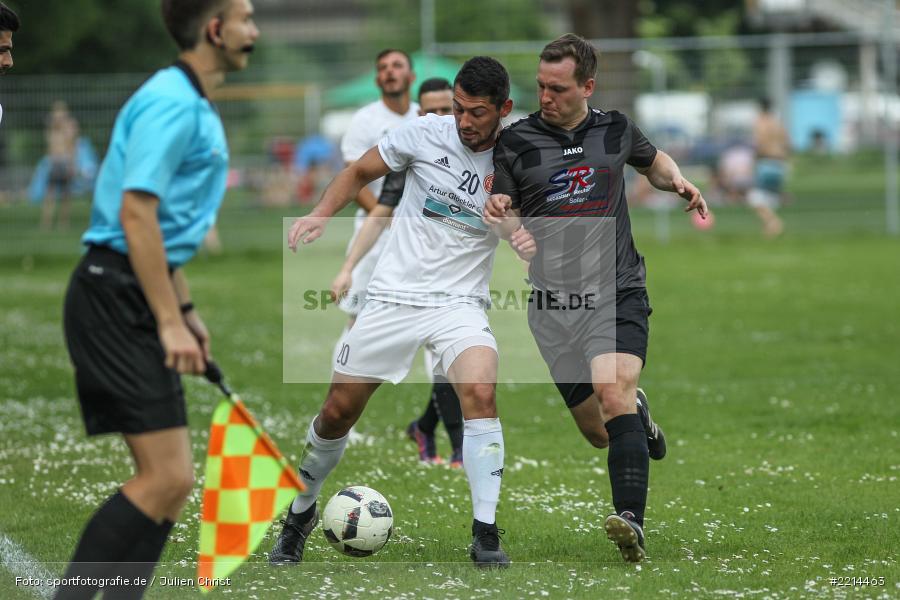 Manuel Rumpel, Bastian Schwalbe, 13.05.2018, Bezirksliga West, FC Viktoria Kahl, FV Karlstadt - Bild-ID: 2214463