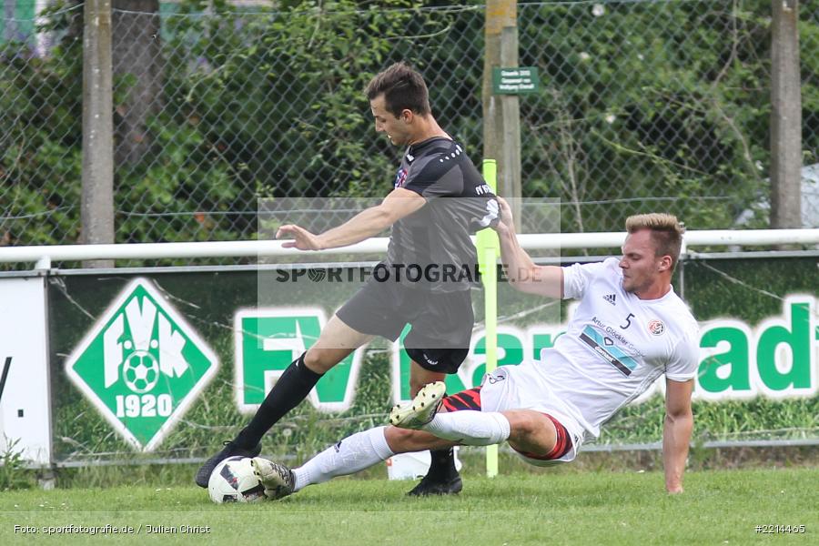 Fabian Kolaczek, Michael Winkler, 13.05.2018, Bezirksliga West, FC Viktoria Kahl, FV Karlstadt - Bild-ID: 2214465