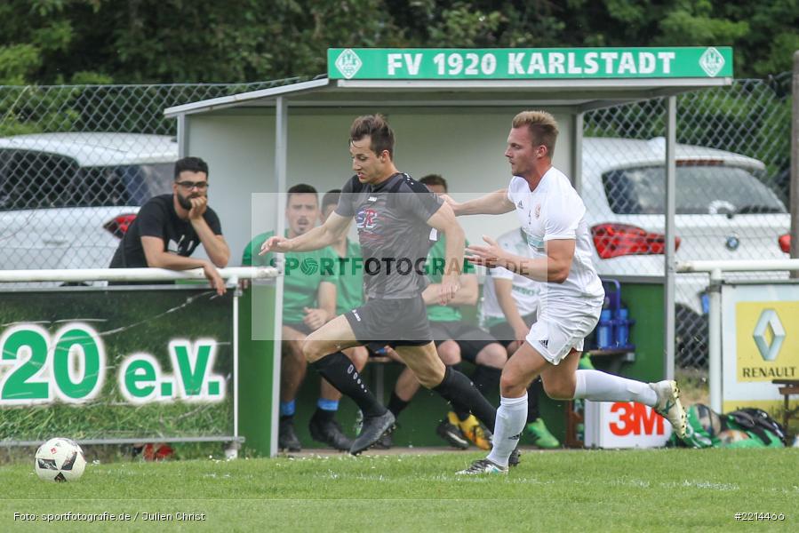 Michael Winkler, Fabian Kolaczek, 13.05.2018, Bezirksliga West, FC Viktoria Kahl, FV Karlstadt - Bild-ID: 2214466 Michael Winkler, Fabian Kolaczek, 13.05.2018, Bezirksliga West, FC Viktoria Kahl, FV Karlstadt - Bild-ID: 2214466