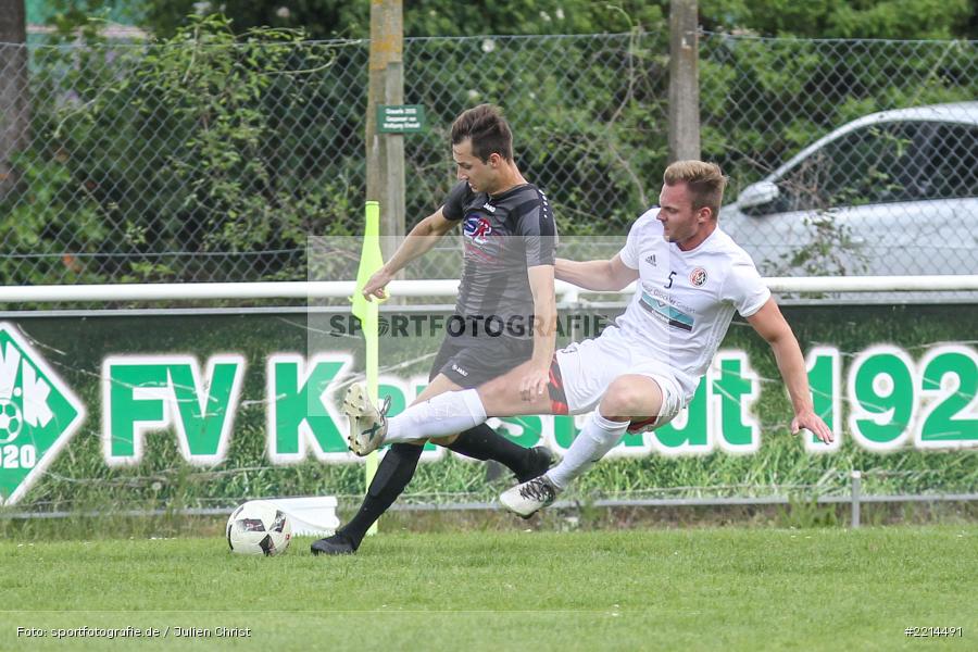 Fabian Kolaczek, Michael Winkler, 13.05.2018, Bezirksliga West, FC Viktoria Kahl, FV Karlstadt - Bild-ID: 2214491