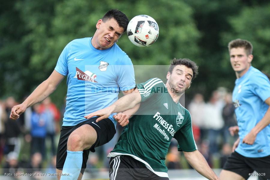 Tobias Bystrek, Nicolai Zull, 23.05.2018, Relegation Bezirksliga, FC Viktoria Mömlingen, TSV Retzbach - Bild-ID: 2214628