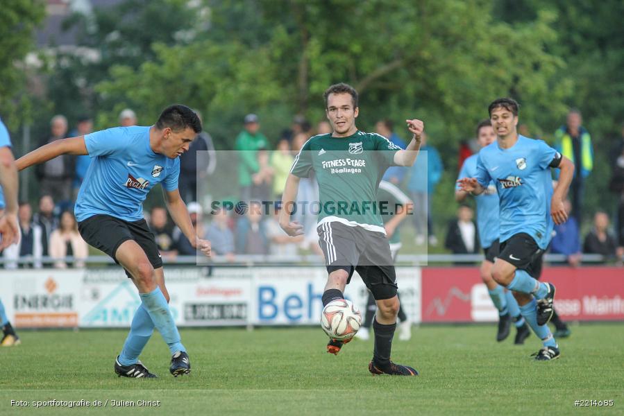Dennis Uhrig, Nicolai Zull, 23.05.2018, Relegation Bezirksliga, FC Viktoria Mömlingen, TSV Retzbach - Bild-ID: 2214685