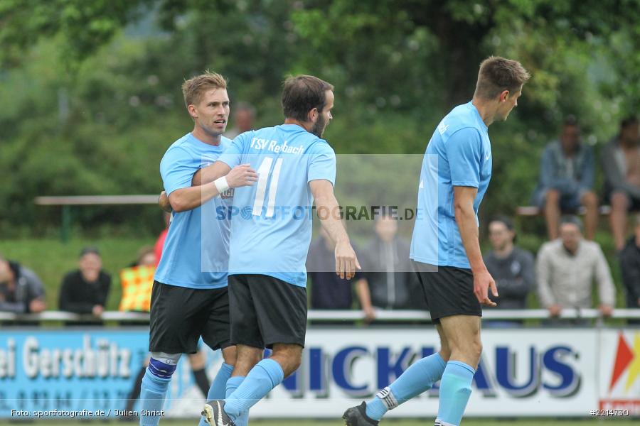 Philipp Gößwein, William Vielwerth, Maximilian Köstler, 23.05.2018, Relegation Bezirksliga, FC Viktoria Mömlingen, TSV Retzbach - Bild-ID: 2214730