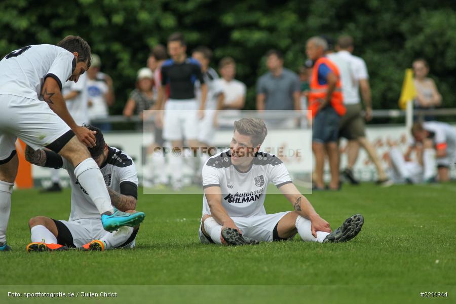 Johannes Gold, Steffen Bachmann, David Machau, 27.05.2018, Relegation Landesliga, SV Vatan Spor Aschaffenburg, TSV Karlburg - Bild-ID: 2214944