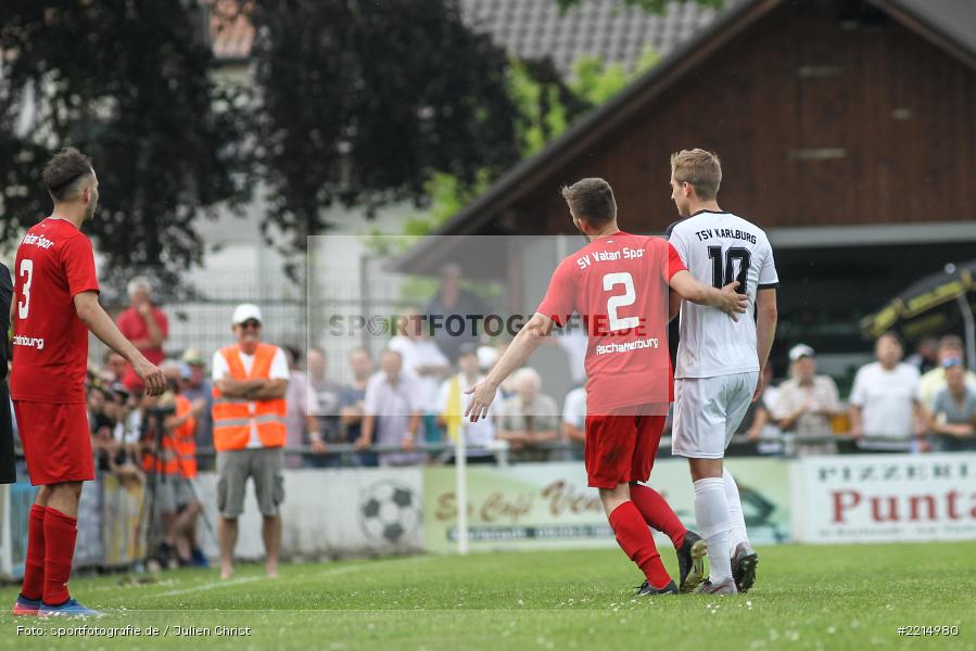Manuel Römlein, Eren Adigüzel, 27.05.2018, Relegation Landesliga, SV Vatan Spor Aschaffenburg, TSV Karlburg - Bild-ID: 2214980