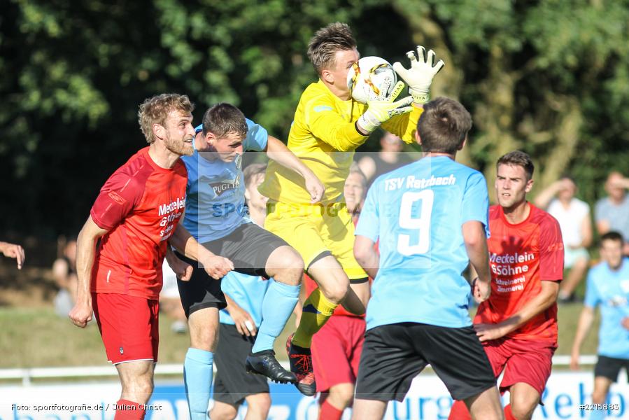 Dominic Heßdörfer, Steffen Babl, Marius Väth, 30.05.2018, Relegation, Bezirksliga West Relegation, TSV Uettingen, TSV Retzbach - Bild-ID: 2215883