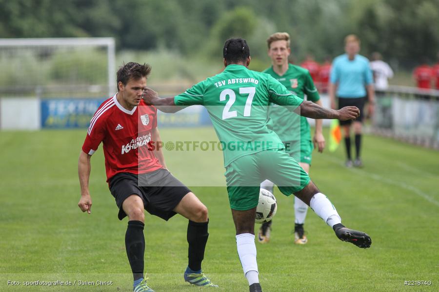 Andreas Köhler, Shawn Hilgert, 24.06.2018, Freundschaftsspiel, TSV Abtswind, TSV Karlburg - Bild-ID: 2218740 Andreas Köhler, Shawn Hilgert, 24.06.2018, Freundschaftsspiel, TSV Abtswind, TSV Karlburg - Bild-ID: 2218740