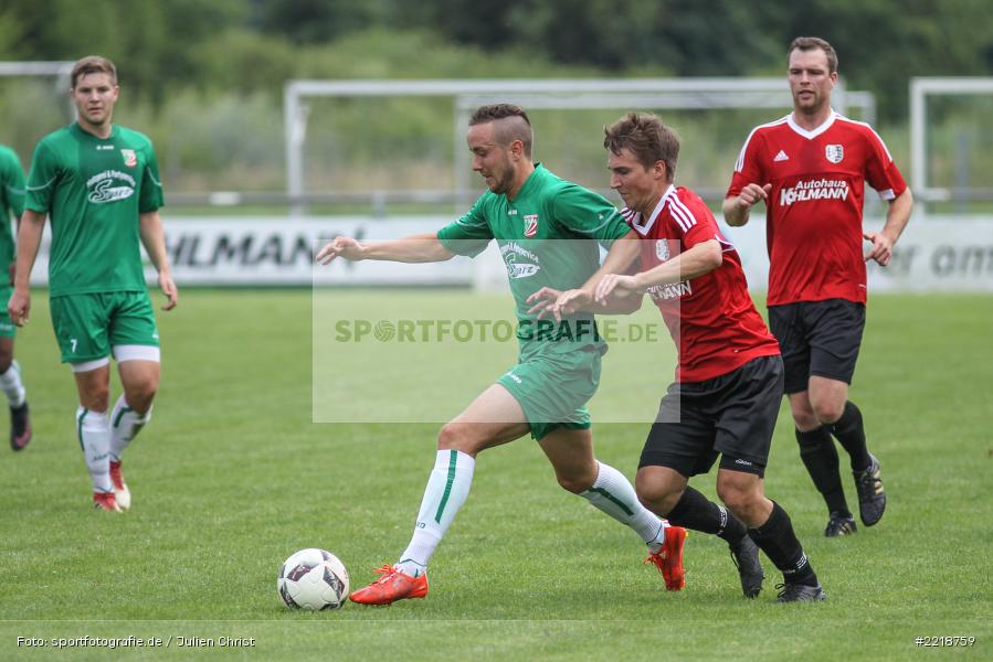 Andreas Rösch, Adrian Dußler, 24.06.2018, Freundschaftsspiel, TSV Abtswind, TSV Karlburg - Bild-ID: 2218759 Andreas Rösch, Adrian Dußler, 24.06.2018, Freundschaftsspiel, TSV Abtswind, TSV Karlburg - Bild-ID: 2218759