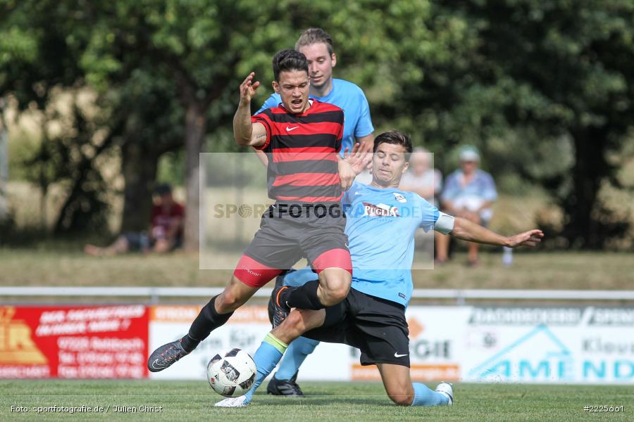 Sebastian Leisgang, Jonas Hörner, Dominik Hehrlein, Bezirksliga Unterfranken West, 28.07.2018, SG Hettstadt, TSV Retzbach - Bild-ID: 2225661
