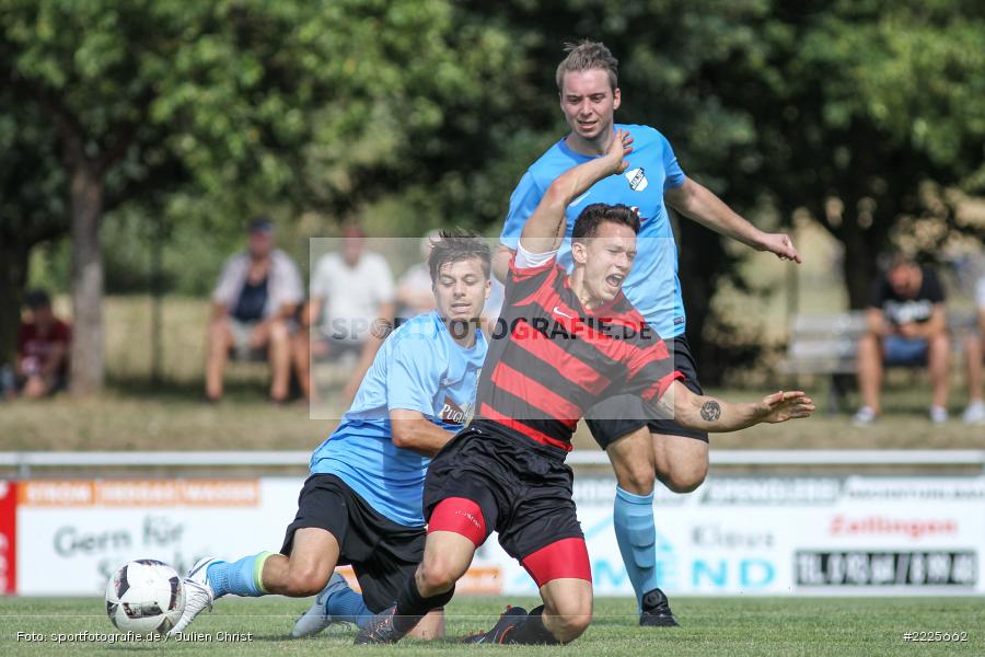 Sebastian Leisgang, Jonas Hörner, Dominik Hehrlein, Bezirksliga Unterfranken West, 28.07.2018, SG Hettstadt, TSV Retzbach - Bild-ID: 2225662