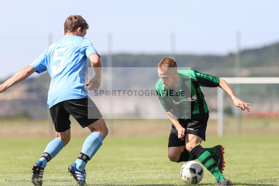 Marco Schrenker, Julian Morr, 12.08.2018, Bezirksliga West, TuS Aschaffenburg-Leider, TSV Retzbach - Bild-ID: 2227838