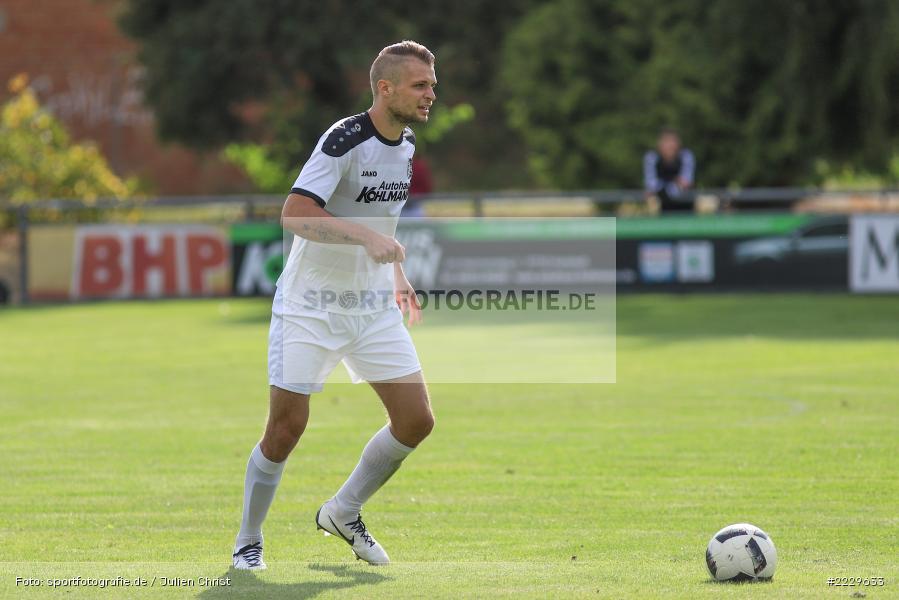 Marvin Schramm, 25.08.2018, Landesliga Nordwest, DJK Schwebenried/Schwemmelsbach, TSV Karlburg - Bild-ID: 2229633