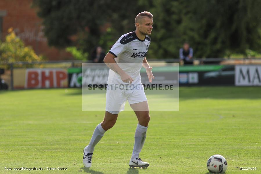 Marvin Schramm, 25.08.2018, Landesliga Nordwest, DJK Schwebenried/Schwemmelsbach, TSV Karlburg - Bild-ID: 2229634