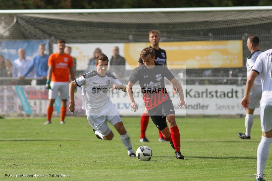 Andreas Rösch, Maximilian Müller, 25.08.2018, Landesliga Nordwest, DJK Schwebenried/Schwemmelsbach, TSV Karlburg - Bild-ID: 2229636