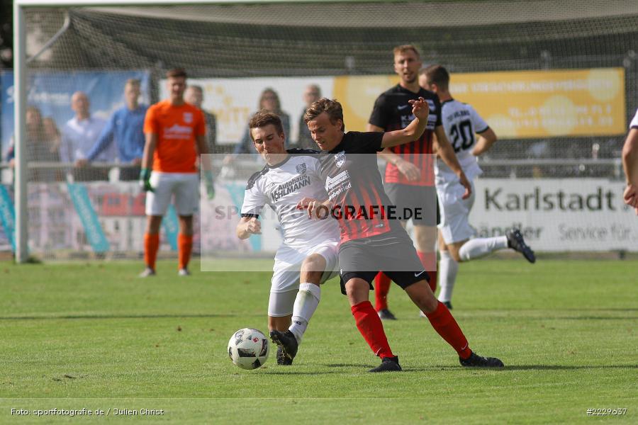 Andreas Rösch, Maximilian Müller, 25.08.2018, Landesliga Nordwest, DJK Schwebenried/Schwemmelsbach, TSV Karlburg - Bild-ID: 2229637