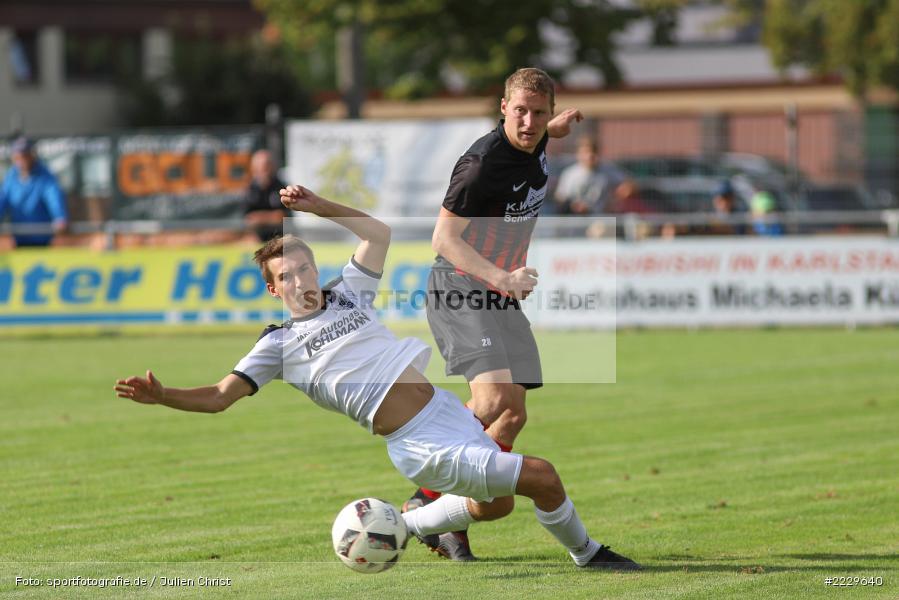 Jan Ludwig, Andreas Rösch, 25.08.2018, Landesliga Nordwest, DJK Schwebenried/Schwemmelsbach, TSV Karlburg - Bild-ID: 2229640