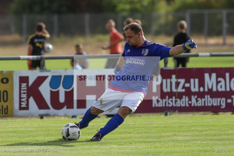 Fabian Brand, 25.08.2018, Landesliga Nordwest, DJK Schwebenried/Schwemmelsbach, TSV Karlburg - Bild-ID: 2229641