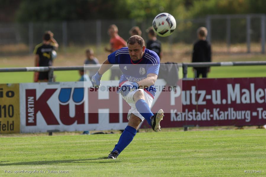 Fabian Brand, 25.08.2018, Landesliga Nordwest, DJK Schwebenried/Schwemmelsbach, TSV Karlburg - Bild-ID: 2229642