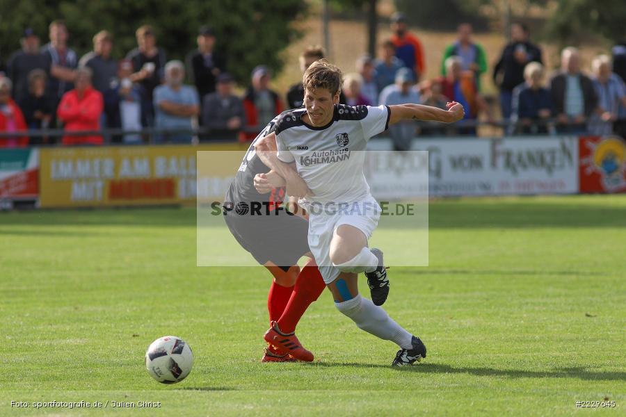 Marcel Behr, David Machau, 25.08.2018, Landesliga Nordwest, DJK Schwebenried/Schwemmelsbach, TSV Karlburg - Bild-ID: 2229645