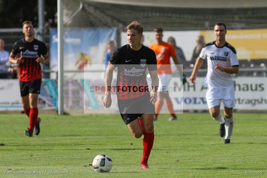 Marcel Behr, 25.08.2018, Landesliga Nordwest, DJK Schwebenried/Schwemmelsbach, TSV Karlburg - Bild-ID: 2229650