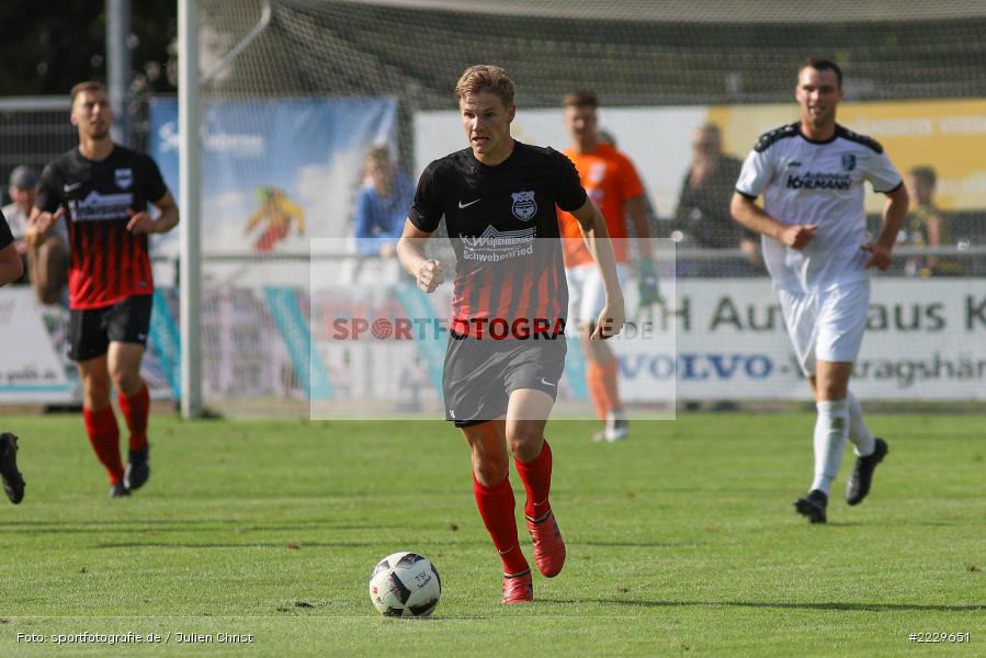 Marcel Behr, 25.08.2018, Landesliga Nordwest, DJK Schwebenried/Schwemmelsbach, TSV Karlburg - Bild-ID: 2229651