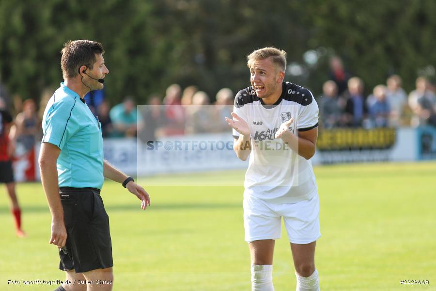 Sebastian Stumpf, 25.08.2018, Landesliga Nordwest, DJK Schwebenried/Schwemmelsbach, TSV Karlburg - Bild-ID: 2229668