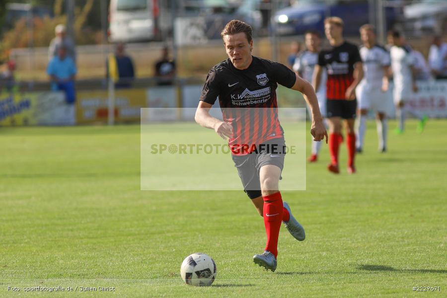 Simon Weißenberger, 25.08.2018, Landesliga Nordwest, DJK Schwebenried/Schwemmelsbach, TSV Karlburg - Bild-ID: 2229671